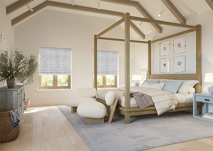 Acoustic Velvet, Dove Grey - Roman Blind - Image 6